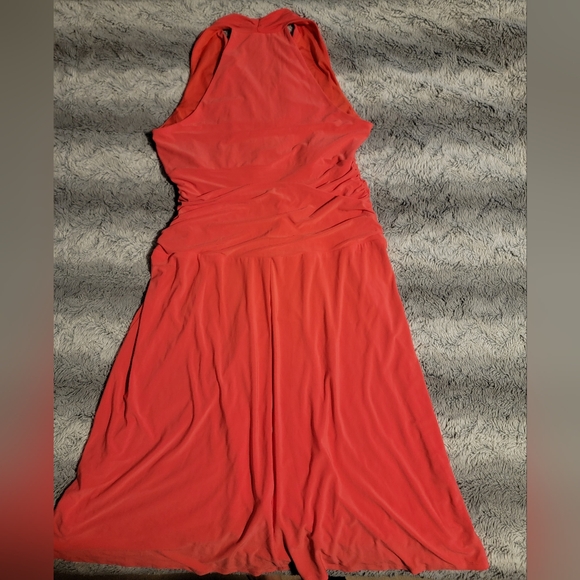 Nine West Halter mid-length Coral Dress - Picture 3 of 8